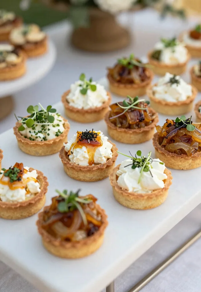 15 Appetizer Plating Ideas That Impress Guests Instantly - 11. Savory Tartlets 1