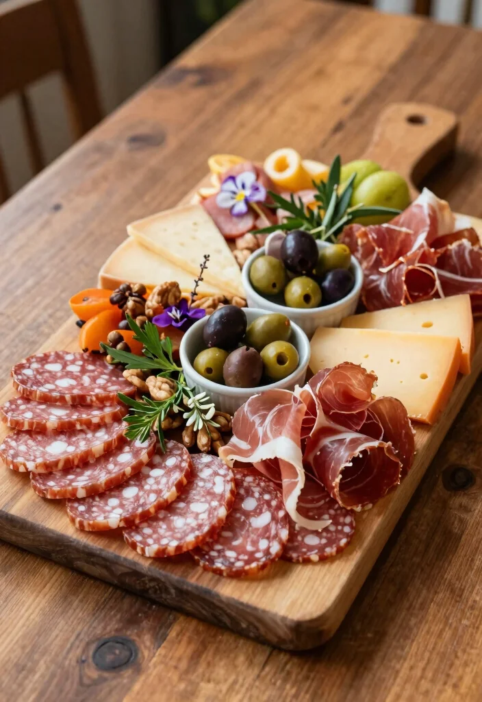 15 Appetizer Plating Ideas That Impress Guests Instantly - 2. Charcuterie Board Bliss 1