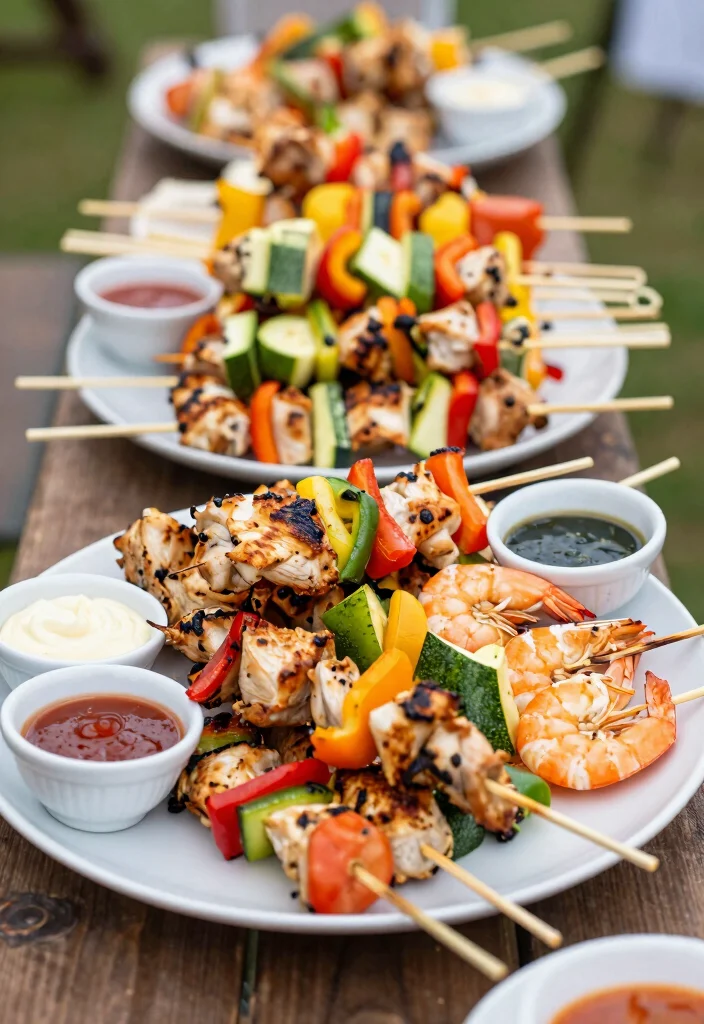 15 Appetizer Plating Ideas That Impress Guests Instantly - 3. Mini Skewers 1