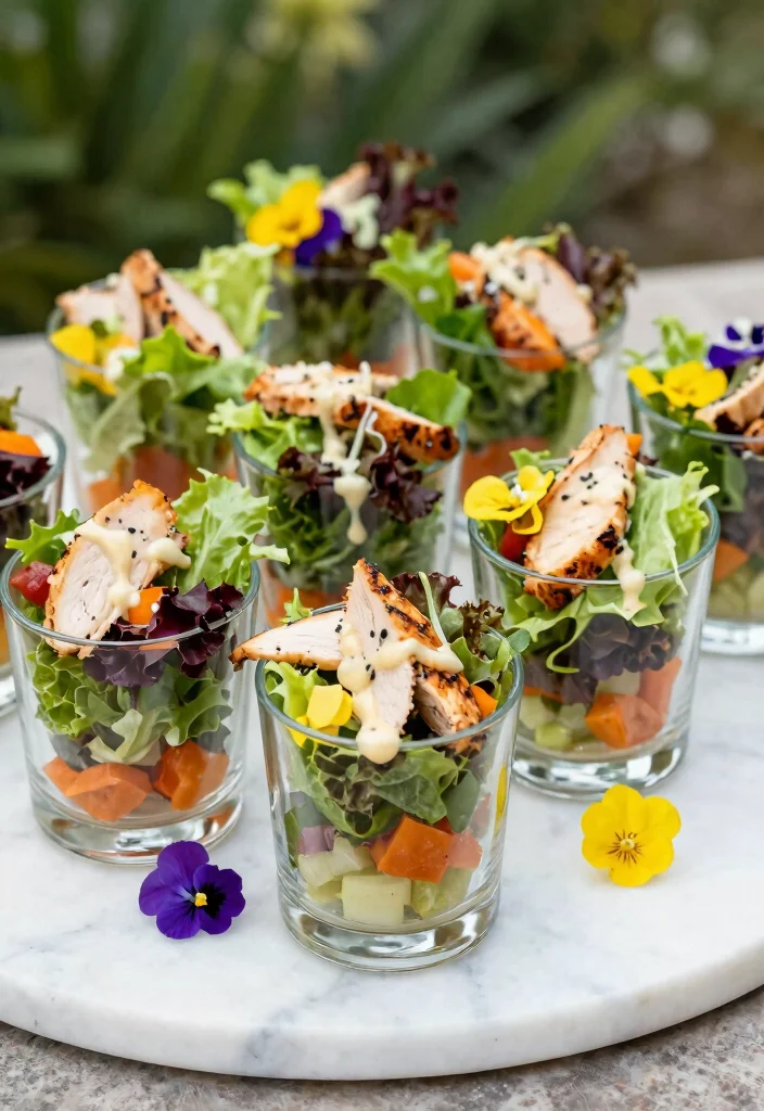 15 Appetizer Plating Ideas That Impress Guests Instantly - 4. Elegant Salad Cups 1