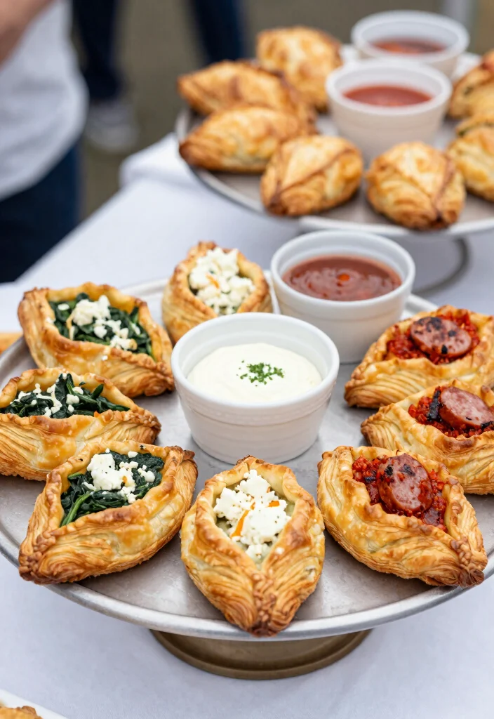 15 Appetizer Plating Ideas That Impress Guests Instantly - 9. Flaky Savory Pastries 1