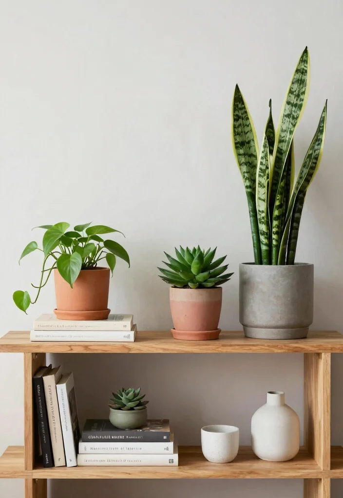 15 Bedroom Plant Decor Ideas That Feel Calm & Cozy - 2. Shelving with Style 1