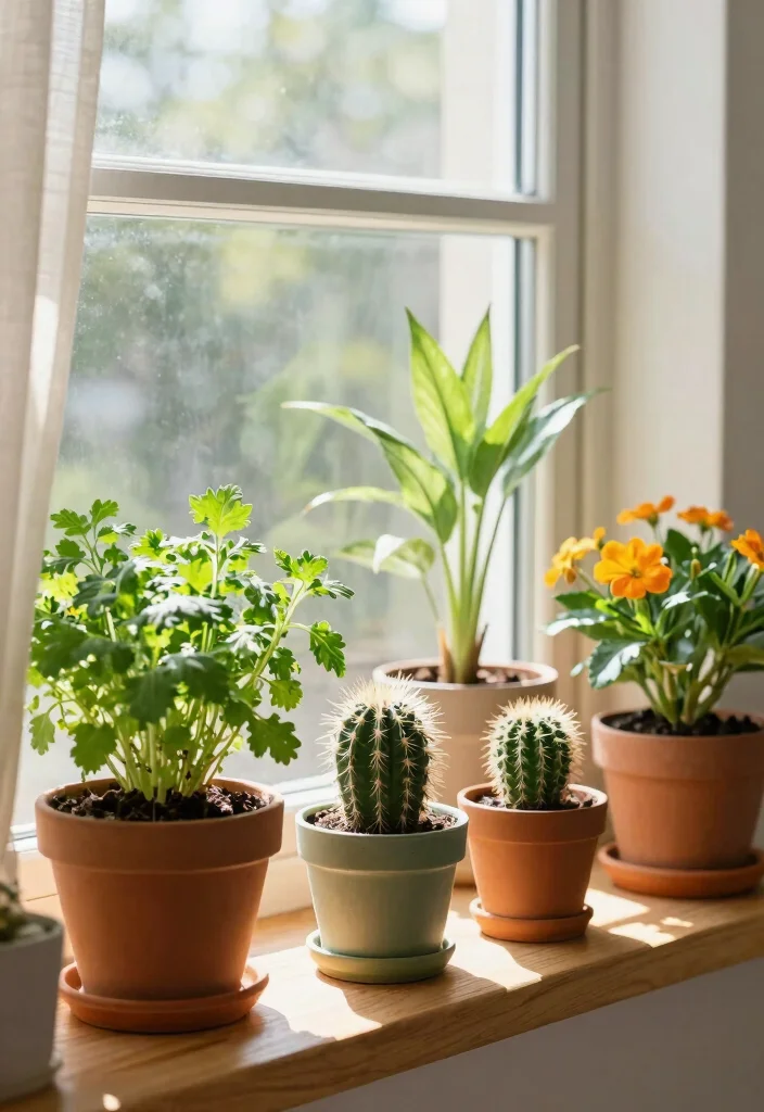 15 Bedroom Plant Decor Ideas That Feel Calm & Cozy - 5. Window Sill Wonders 1