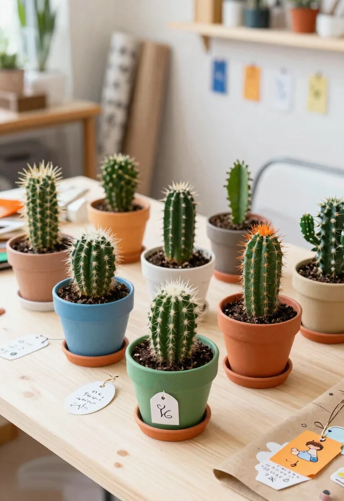 15 Cactus Pottery Painting Ideas With Playful Style 65 15 Cactus Pottery Painting Ideas With Playful Style - 15. Cactus Pottery as Gifts 1