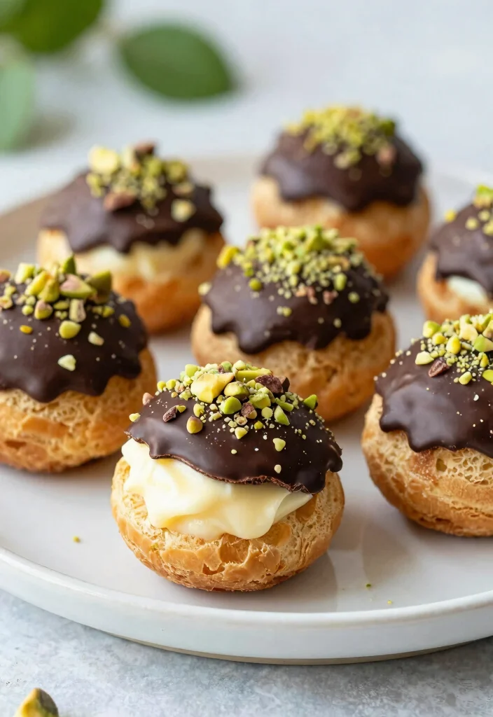 15 Choux Pastry Plating Ideas With Elegant Detail 50 15 Choux Pastry Plating Ideas With Elegant Detail - 10. Dipped and Coated Pastries 1