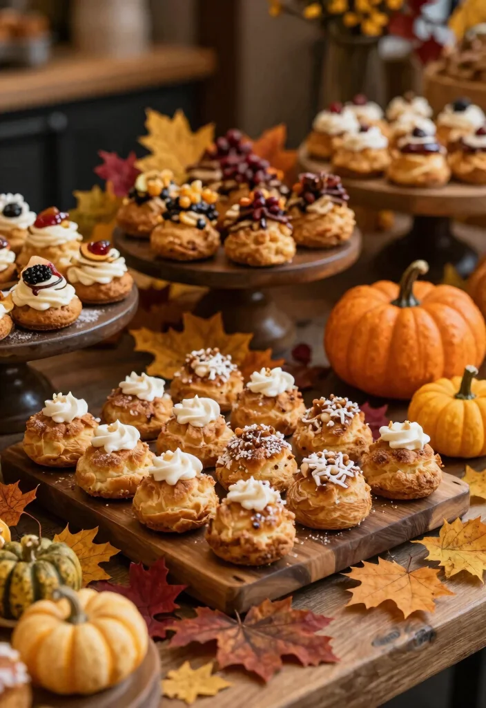 15 Choux Pastry Plating Ideas With Elegant Detail 65 15 Choux Pastry Plating Ideas With Elegant Detail - 15. Elegant Seasonal Decor 1