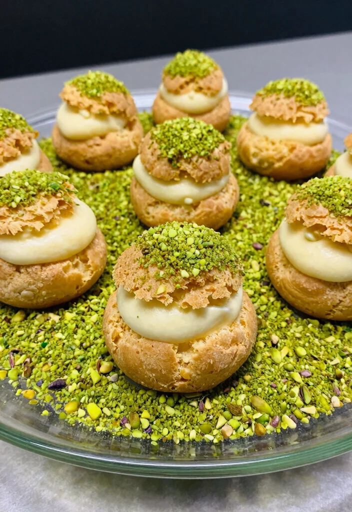 15 Choux Pastry Plating Ideas With Elegant Detail 26 15 Choux Pastry Plating Ideas With Elegant Detail - 6. Textured Elements 1