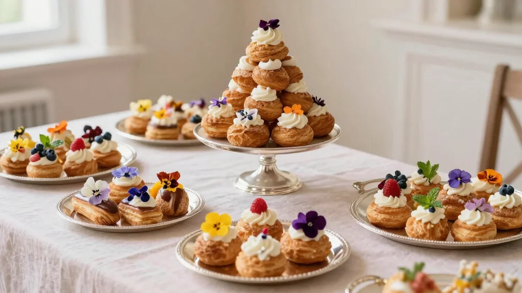 15 Choux Pastry Plating Ideas With Elegant Detail