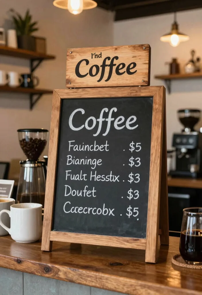 15 Coffee Bar Shelves Ideas That Look Pinterest Perfect - 13. Coffee Bar Signage 1