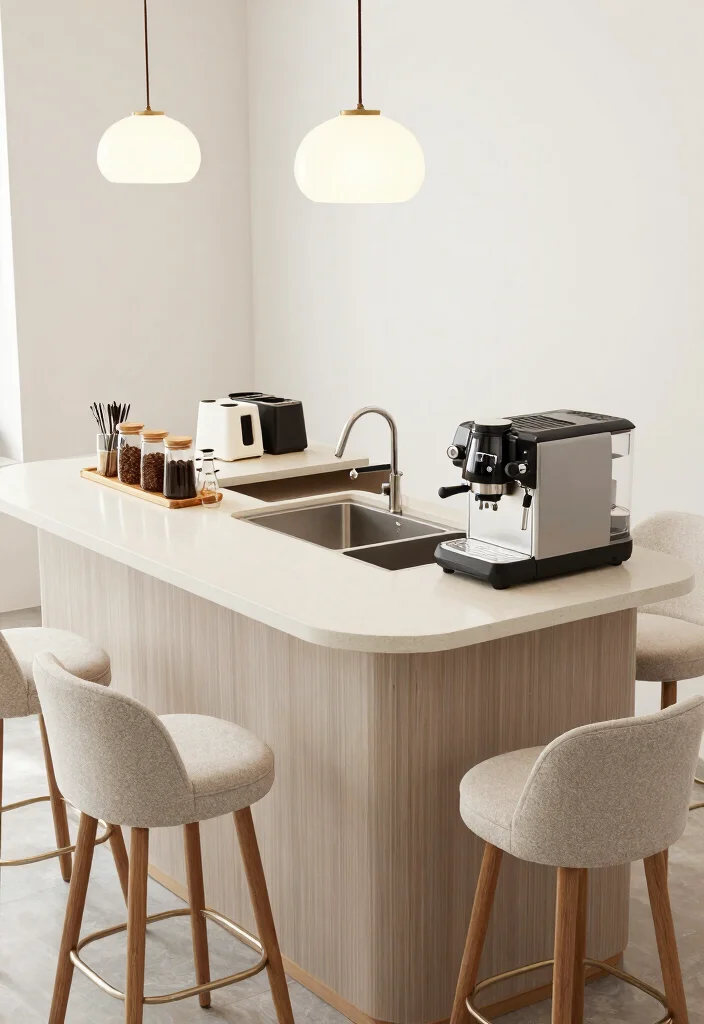 15 Coffee Bar With Sink Ideas for a Functional Setup 51 15 Coffee Bar With Sink Ideas for a Functional Setup - 11. Multi-Functional Coffee Bar 1