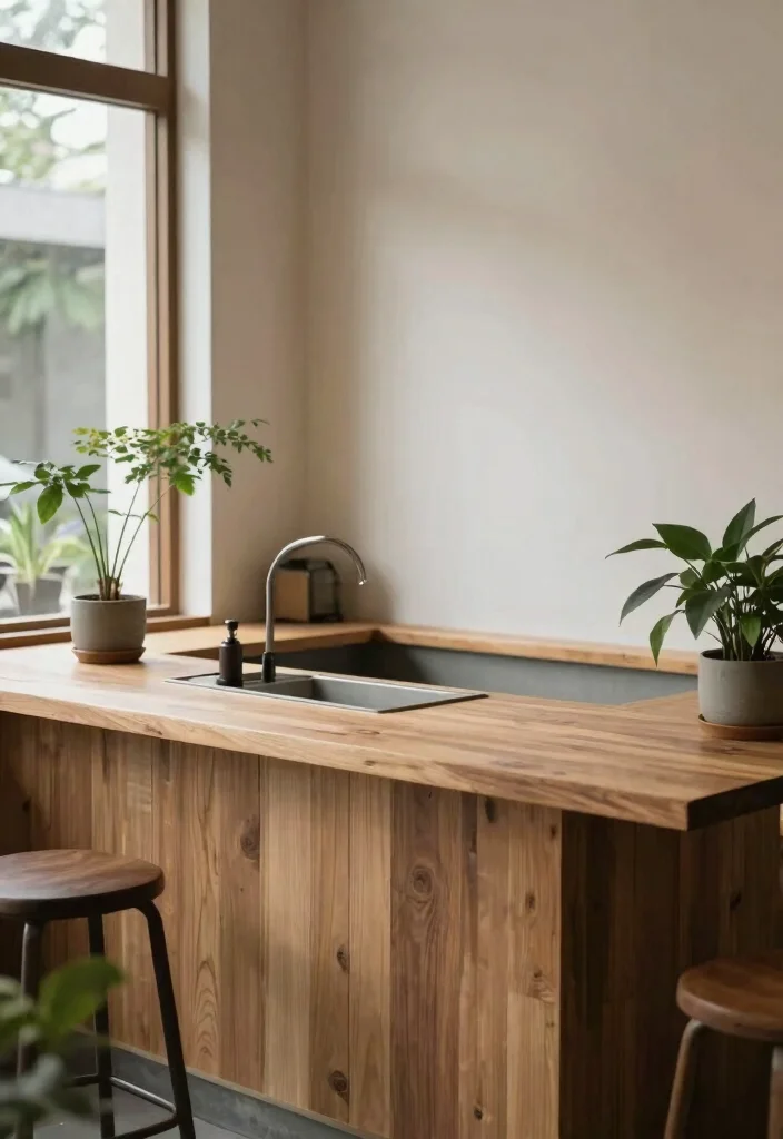15 Coffee Bar With Sink Ideas for a Functional Setup 53 15 Coffee Bar With Sink Ideas for a Functional Setup - 13. Zen Coffee Bar with Sink 1