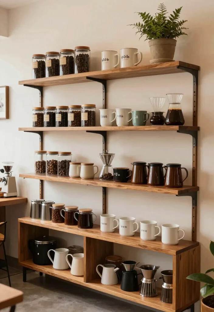 15 Coffee Bar With Sink Ideas for a Functional Setup 55 15 Coffee Bar With Sink Ideas for a Functional Setup - 15. Coffee Bar with Multi-Layered Storage 1