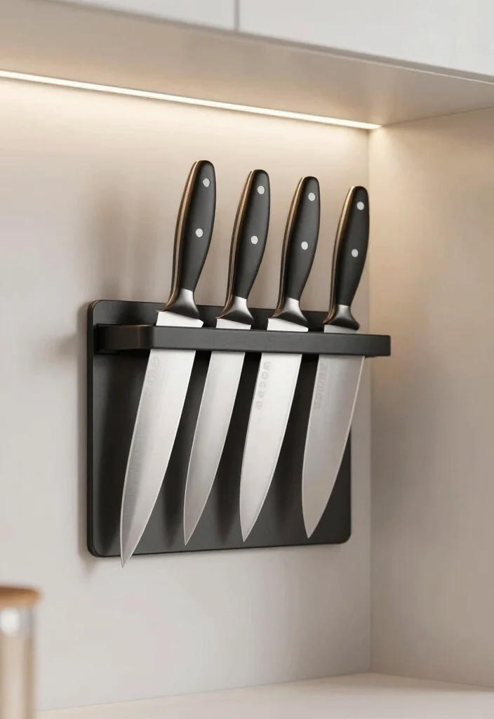 15 Kitchen Counter Organization Appliances Ideas That Look Clean 2 15 Kitchen Counter Organization Appliances Ideas That Look Clean - 2. Magnetic Knife Holder 1