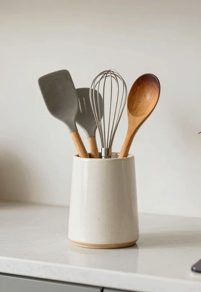 15 Kitchen Counter Organization Appliances Ideas That Look Clean 14 15 Kitchen Counter Organization Appliances Ideas That Look Clean - 4. Stylish Utensil Holder 1