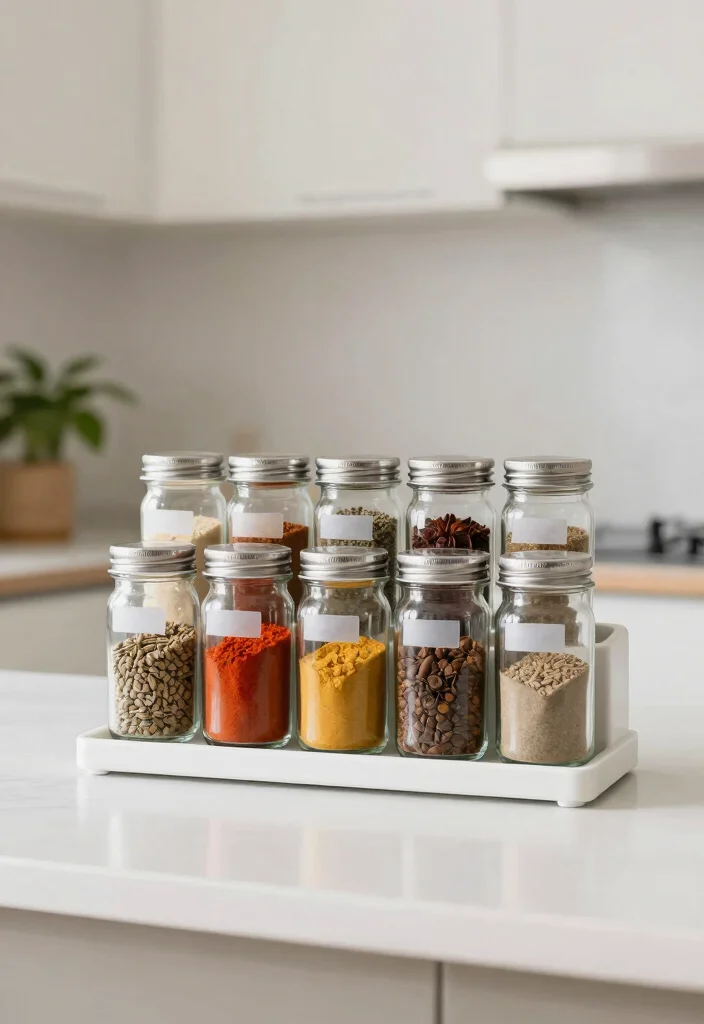 15 Kitchen Counter Organization Appliances Ideas That Look Clean 15 15 Kitchen Counter Organization Appliances Ideas That Look Clean - 5. Simple Spice Rack 1