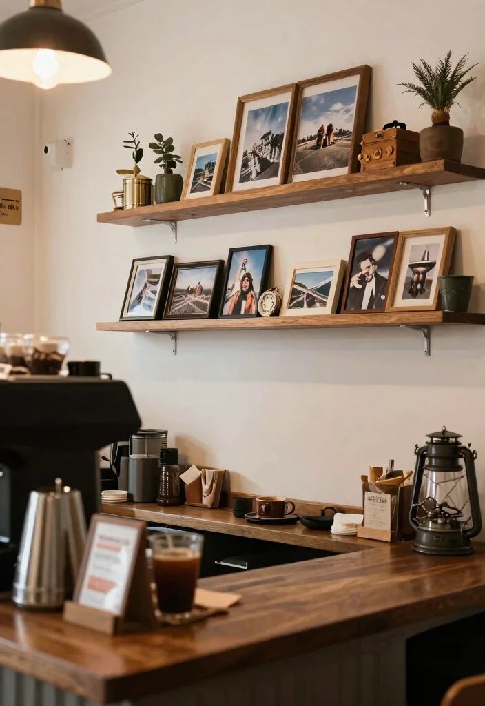 15 Mid Century Modern Coffee Bar Ideas With Retro Flair - 15. Personal Touches in Your Coffee Bar 1