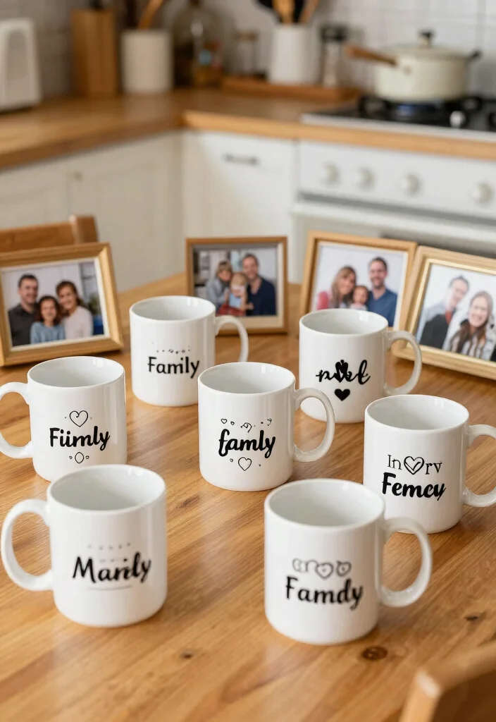 15 Painting Pottery Mug Ideas With Artistic Flair 43 15 Painting Pottery Mug Ideas With Artistic Flair - 13. Personalized Family Mugs 1