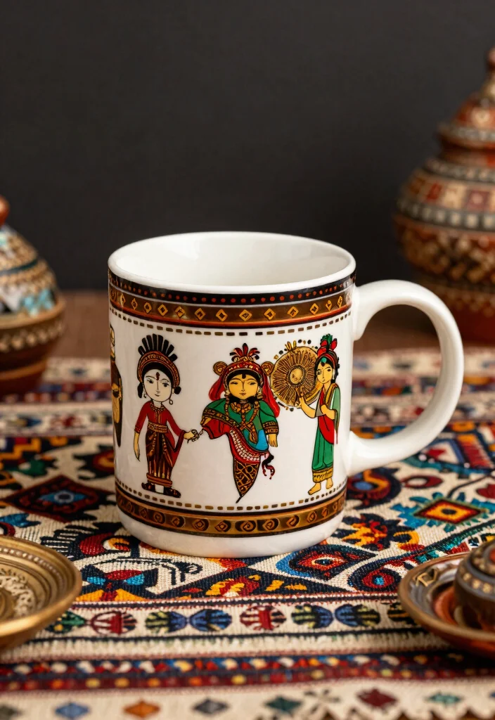 15 Painting Pottery Mug Ideas With Artistic Flair 65 15 Painting Pottery Mug Ideas With Artistic Flair - 15. Cultural Motifs 1