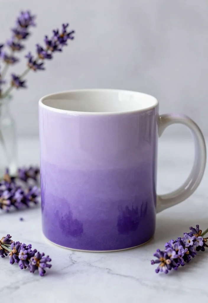 15 Painting Pottery Mug Ideas With Artistic Flair 28 15 Painting Pottery Mug Ideas With Artistic Flair - 8. Ombre Effects 1