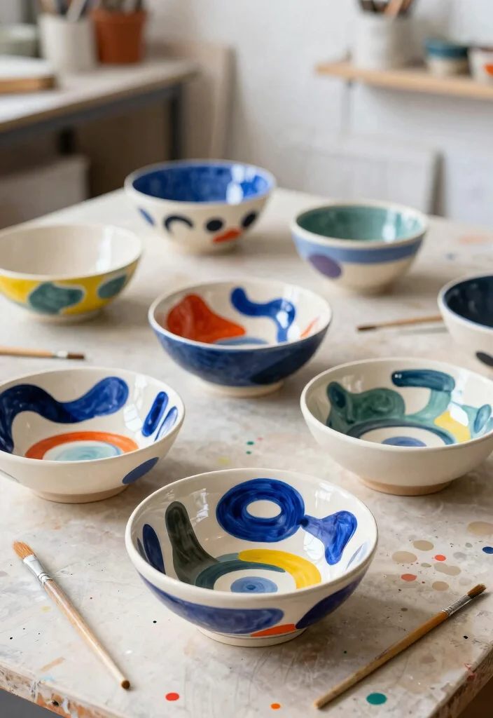 15 Pottery Painting Bowl 2026 Trending Ideas With Cute Designs 28 15 Pottery Painting Bowl 2026 Trending Ideas With Cute Designs - 6. Abstract Expressionist Bowls 1