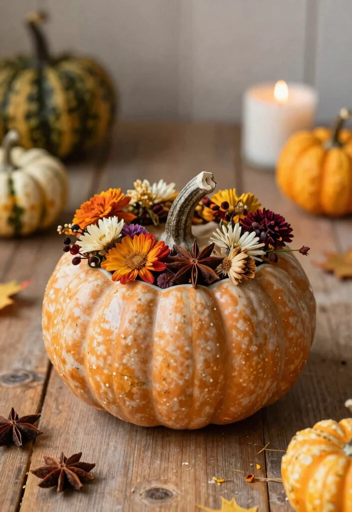 15 Pumpkin Pottery Painting Ideas With Cozy Autumn Vibes - 15. DIY Pumpkin Potpourri 1