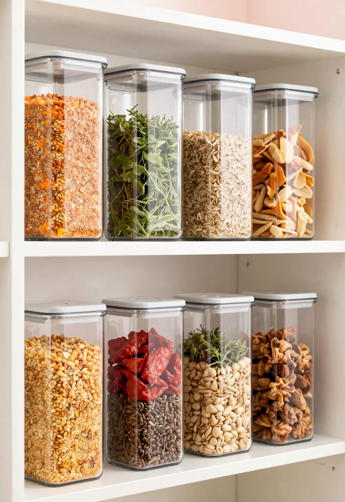 15 Small Kitchen Pantry Organization Ideas That Work Wonders 1 15 Small Kitchen Pantry Organization Ideas That Work Wonders - 1. Use Clear Containers 1