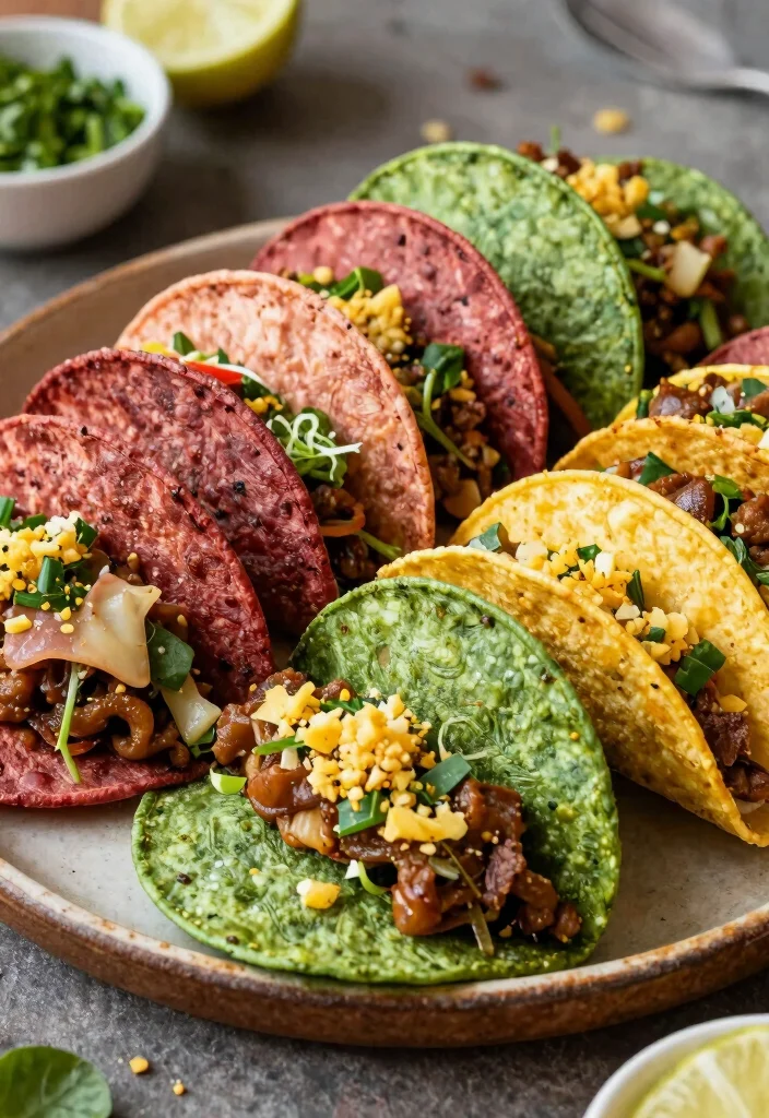 15 Taco Plating Ideas With Creative Style 54 15 Taco Plating Ideas With Creative Style - 14. Flavor Infused Tortillas 1