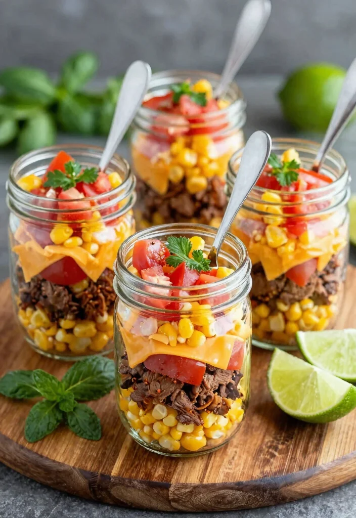 15 Taco Plating Ideas With Creative Style 24 15 Taco Plating Ideas With Creative Style - 4. Mini Taco Jars 1