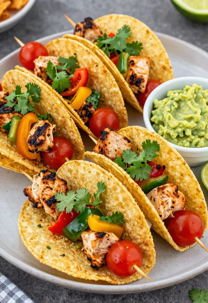 15 Taco Plating Ideas With Creative Style 36 15 Taco Plating Ideas With Creative Style - 6. Taco Skewers 1