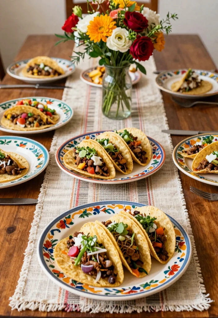 15 Taco Plating Ideas With Creative Style 38 15 Taco Plating Ideas With Creative Style - 8. Vintage Taco Plates 1