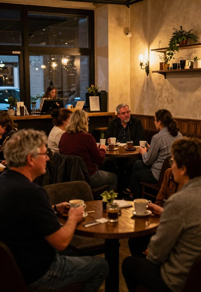 16 Church Coffee Bar Ideas That Feel Warm & Welcoming 56 16 Church Coffee Bar Ideas That Feel Warm & Welcoming - 16. Evening Coffee and Conversation Events 1