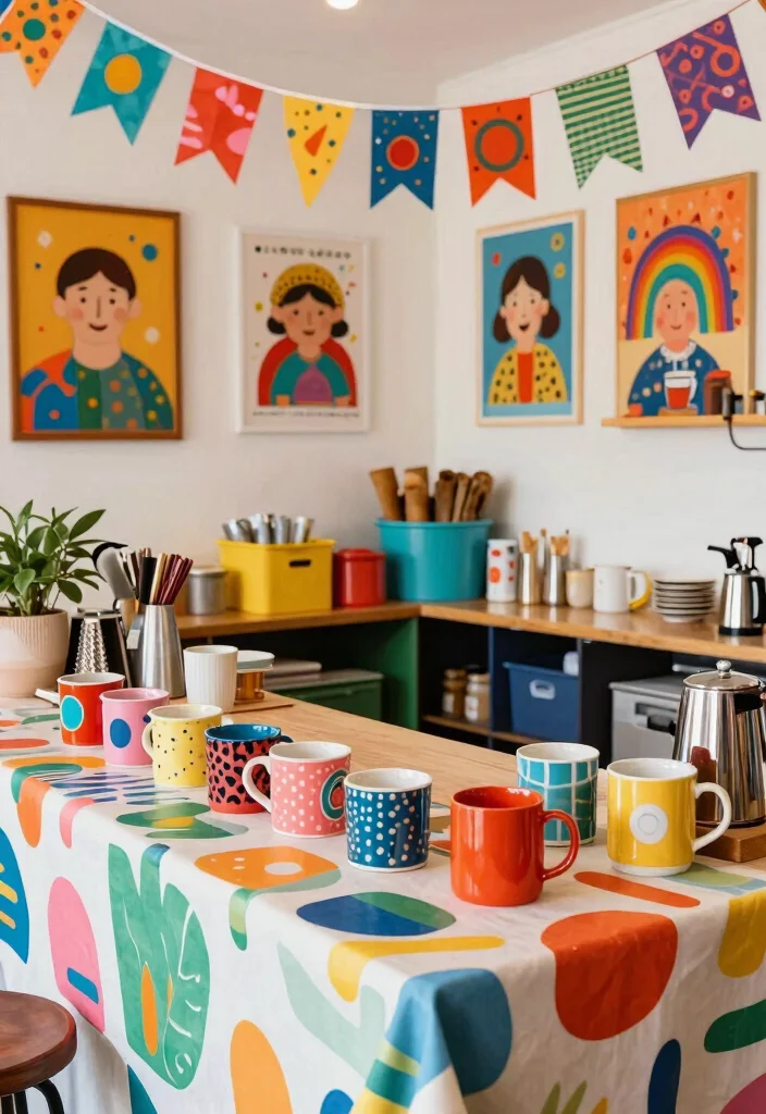 16 Church Coffee Bar Ideas That Feel Warm & Welcoming 15 16 Church Coffee Bar Ideas That Feel Warm & Welcoming - 5. Whimsical Color Pop 1