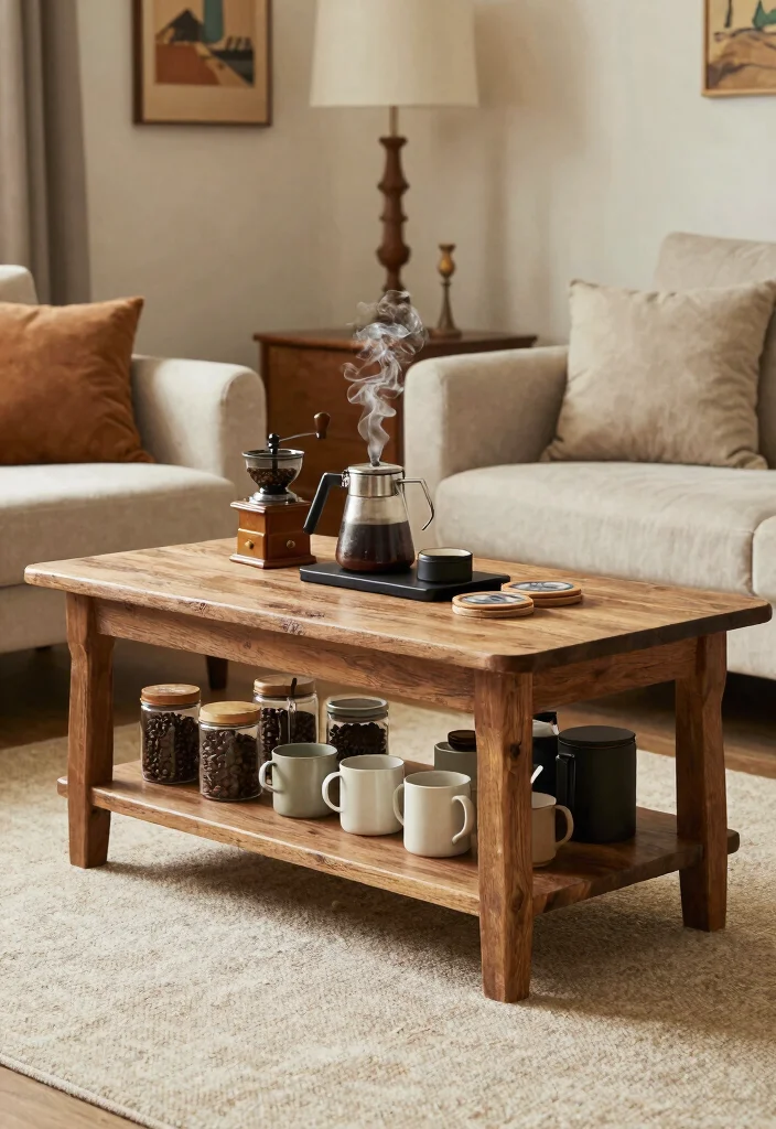 16 Coffee Bar Home 2026 Trending Ideas That Feel Cozy & Stylish 38 16 Coffee Bar Home 2026 Trending Ideas That Feel Cozy & Stylish - 8. Multi-Purpose Coffee Table 1