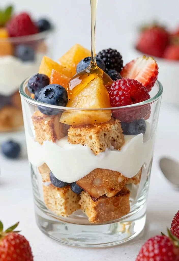 16 French Toast Plating Ideas That Feel Gourmet - 11. Layered Parfait Style 1