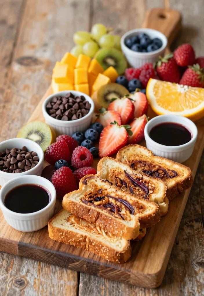 16 French Toast Plating Ideas That Feel Gourmet - 2. French Toast Charcuterie Board 1