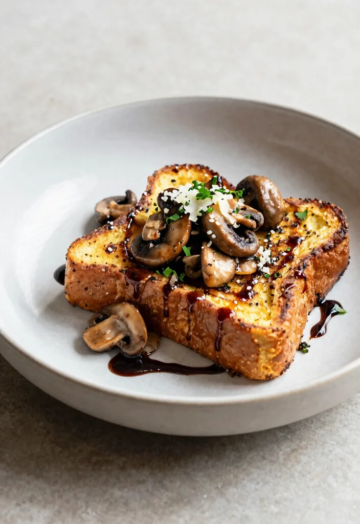 16 French Toast Plating Ideas That Feel Gourmet - 3. Savory Spin with Herbs 1