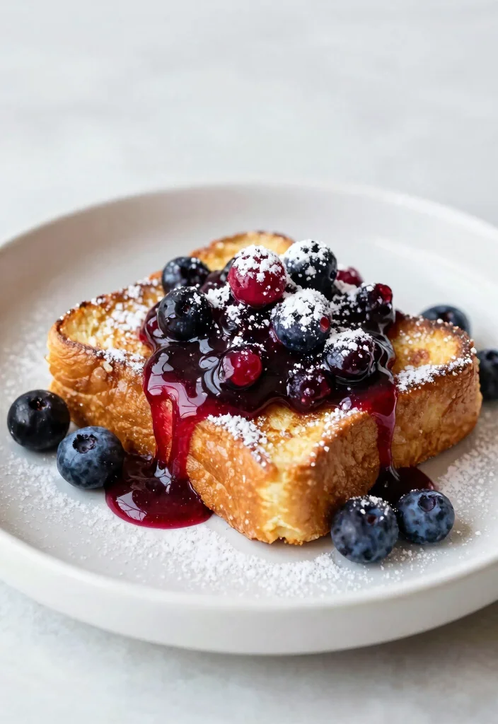 16 French Toast Plating Ideas That Feel Gourmet - 5. Sweet Berry Compote 1