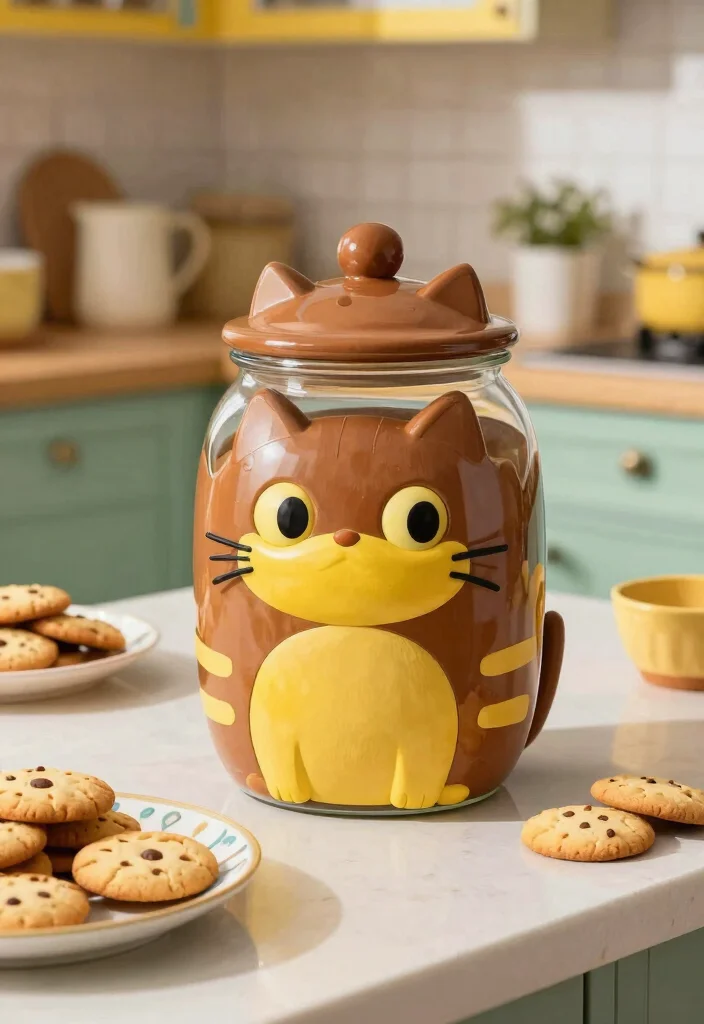 16 Ghibli Pottery Painting Ideas With Whimsical Charm 13 16 Ghibli Pottery Painting Ideas With Whimsical Charm - 3. Catbus Cookie Jars 1