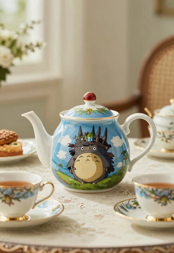 16 Ghibli Pottery Painting Ideas With Whimsical Charm 17 16 Ghibli Pottery Painting Ideas With Whimsical Charm - 7. Howl's Moving Castle Teapots 1