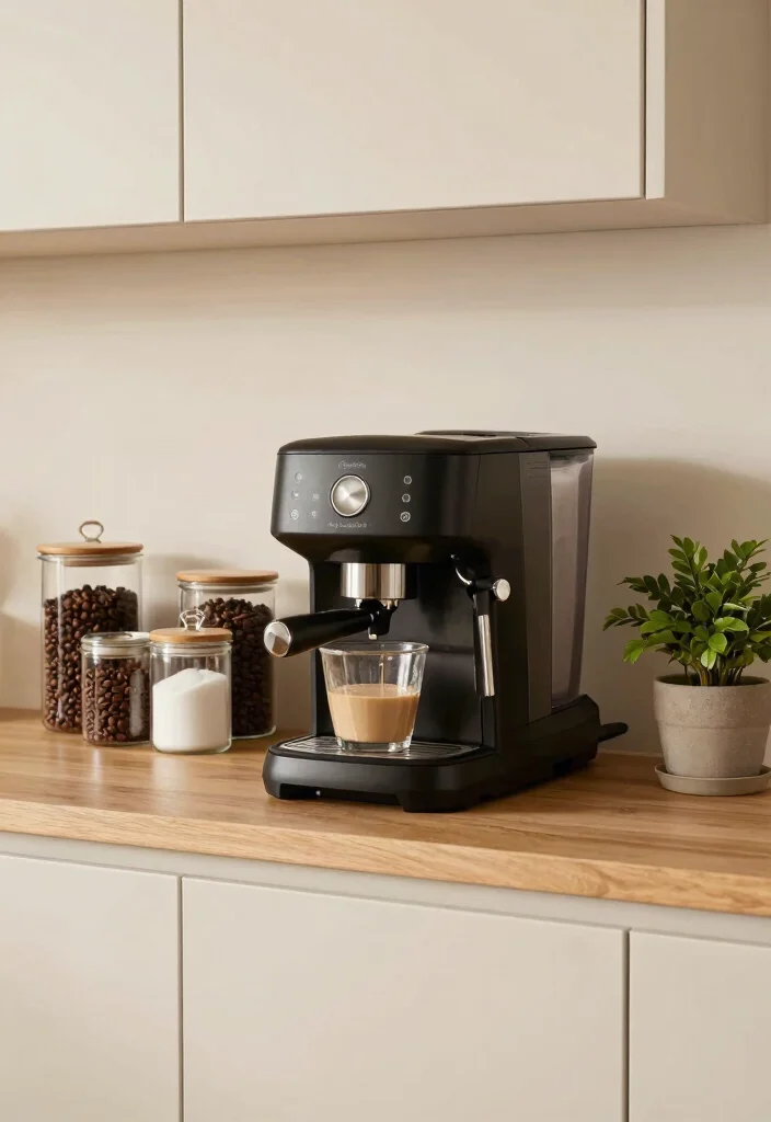 16 Kitchen Countertop Organization Ideas That Reduce Clutter - 8. Smart Coffee Station 1