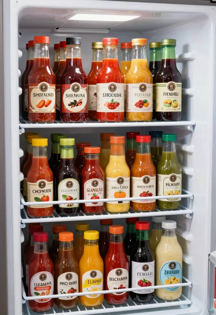 16 Kitchen Fridge Organization Ideas That Stay Neat 15 16 Kitchen Fridge Organization Ideas That Stay Neat - 5. Tiered Storage for Small Bottles 1