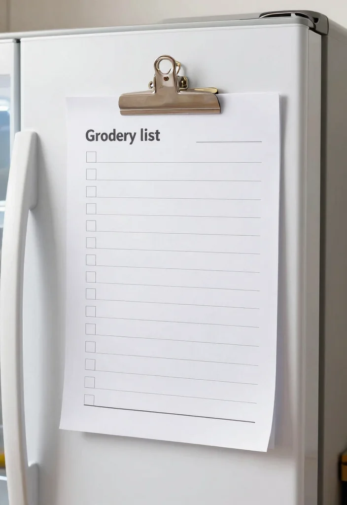 16 Kitchen Fridge Organization Ideas That Stay Neat 29 16 Kitchen Fridge Organization Ideas That Stay Neat - 9. Keep a Grocery List in the Fridge 1