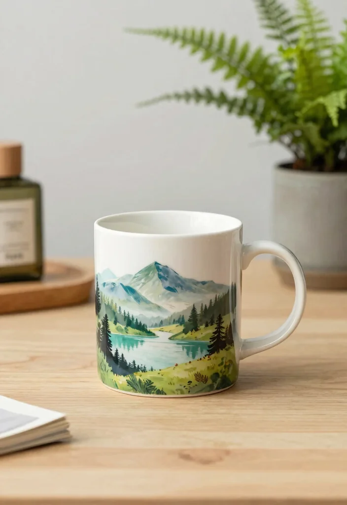 16 Mug Pottery Painting Ideas With Personal Touch 54 16 Mug Pottery Painting Ideas With Personal Touch - 14. Nature Scenes 1