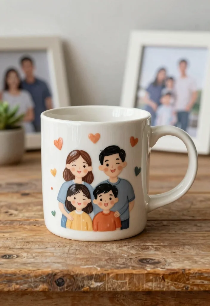 16 Mug Pottery Painting Ideas With Personal Touch 27 16 Mug Pottery Painting Ideas With Personal Touch - 7. Personal Family Portraits 1