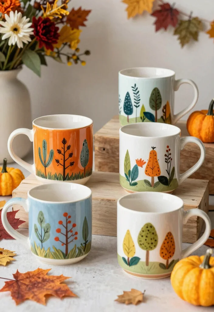 16 Mug Pottery Painting Ideas With Personal Touch 28 16 Mug Pottery Painting Ideas With Personal Touch - 8. Seasonal Themes 1