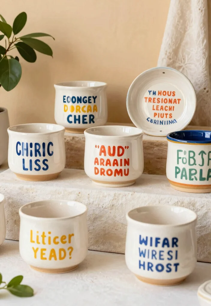 16 Pottery Inspiration Painting Ideas With Creative Patterns - 16. Inspirational Quote Pottery 1