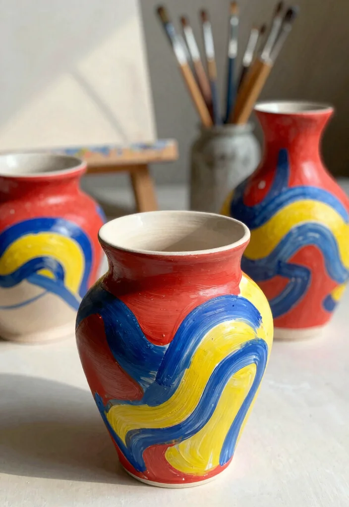 16 Pottery Inspiration Painting Ideas With Creative Patterns - 4. Abstract Expressionism 1