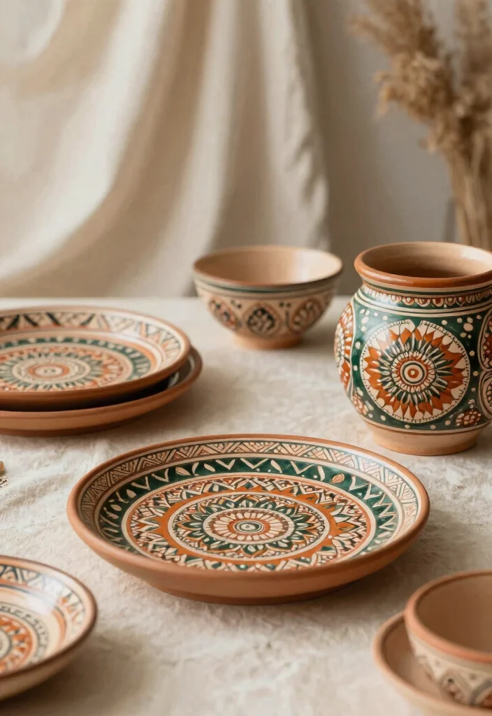 16 Pottery Inspiration Painting Ideas With Creative Patterns - 8. Boho Mandala Designs 1