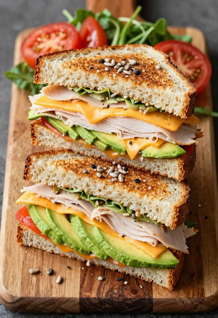 16 Sandwich Plating Presentation Ideas That Elevate Simple Meals - 1. The Layered Stacker 1