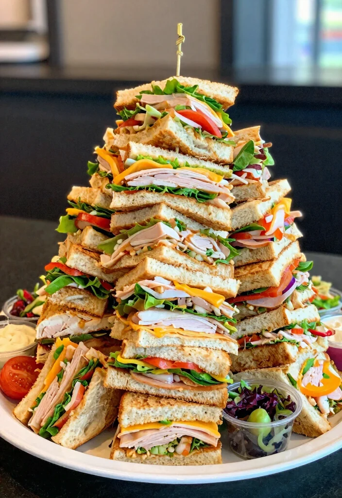 16 Sandwich Plating Presentation Ideas That Elevate Simple Meals - 14. The Art of Sandwich Stacking 1